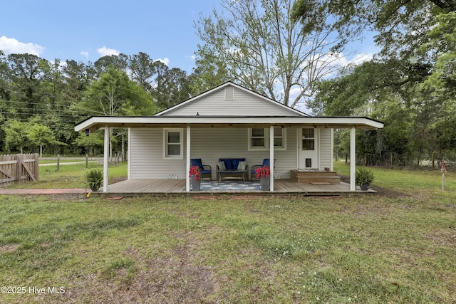 3950 NC Highway 50, Maple Hill, NC 28454 - back of house featuring a deck