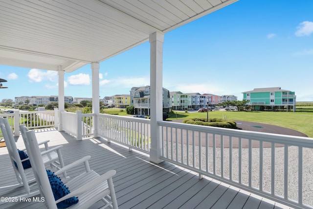 1063 Tide Ridge Dr, Supply, NC 28462 - deck featuring a residential view