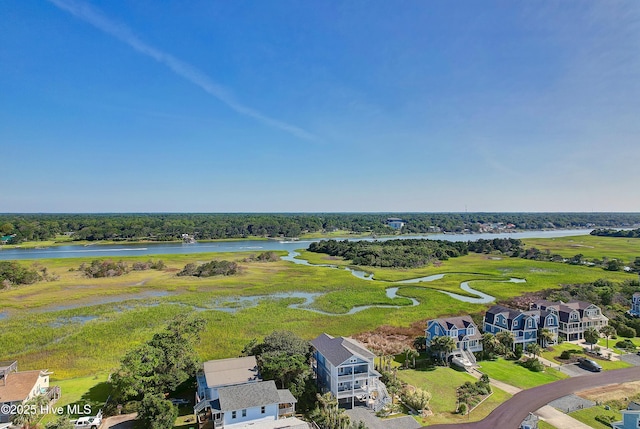 1063 Tide Ridge Dr, Supply, NC 28462 - aerial perspective of suburban area with a large body of water