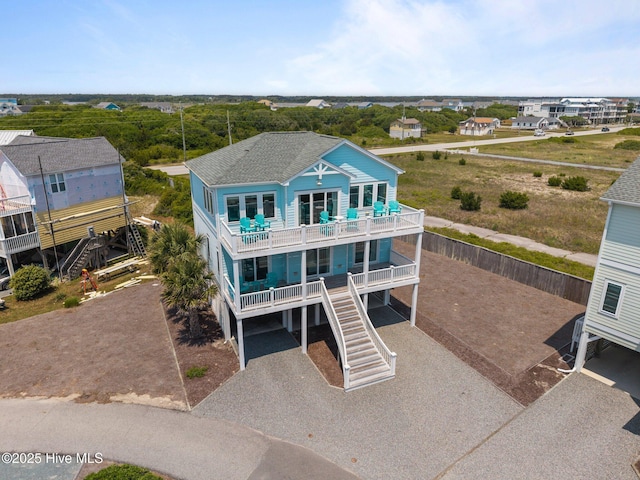 view of subject property