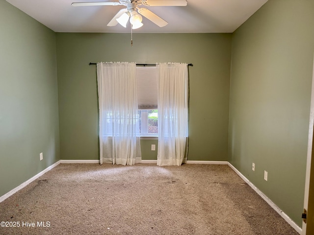 2400 King Richard Ct Unit D, Greenville, NC 27858 - carpeted empty room with a ceiling fan and baseboards