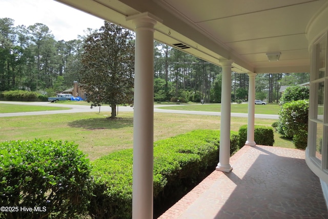 view of patio / terrace featuring a porch