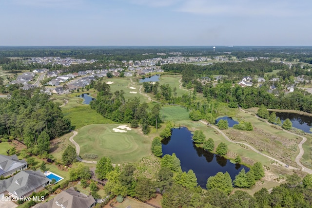 1106 Jamesford Ct, Leland, NC 28451 - view of property location with a local golf course, a nearby body of water, nearby suburban area, and a tree filled landscape