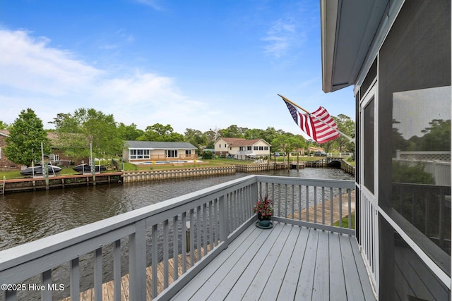 2 Harbour Walk, New Bern, NC 28562 - wooden deck with a water view