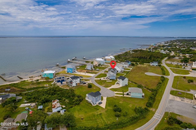 139 Sound Point Dr, Harkers Island, NC 28531 - aerial view of property and surrounding area with a nearby body of water