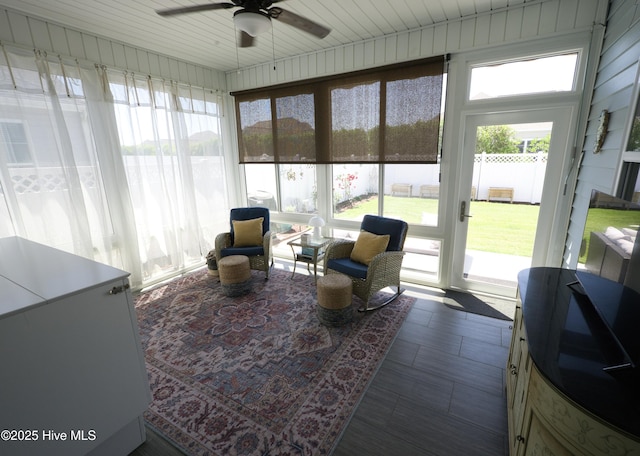6959 Gracieuse Ln SW, Ocean Isle Beach, NC 28469 - sunroom featuring a ceiling fan