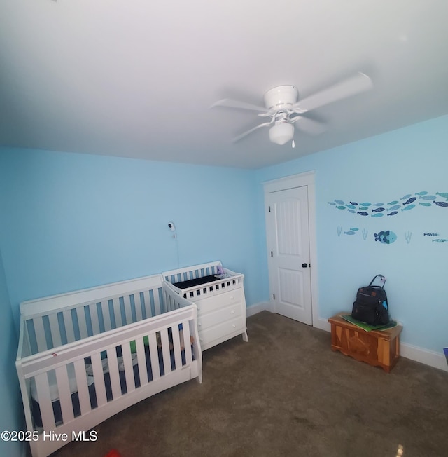 19 Darel St, Rocky Point, NC 28457 - carpeted bedroom featuring baseboards and ceiling fan