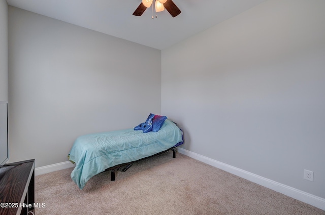 519 W Craftsman Way, Hampstead, NC 28443 - carpeted bedroom with baseboards and ceiling fan