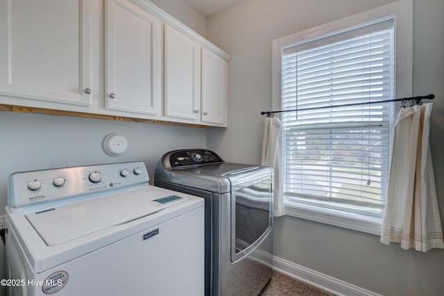 519 W Craftsman Way, Hampstead, NC 28443 - washroom with washer and dryer, cabinet space, and baseboards
