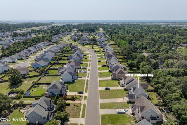 519 W Craftsman Way, Hampstead, NC 28443 - aerial view of residential area
