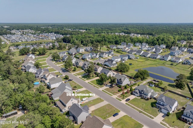 519 W Craftsman Way, Hampstead, NC 28443 - aerial overview of property's location featuring nearby suburban area and a nearby body of water
