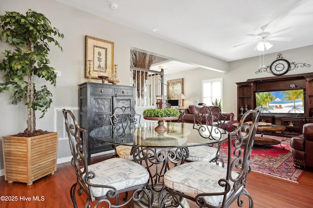 417 Pennington Loop, Myrtle Beach, SC 29588 - dining space with wood finished floors and a ceiling fan