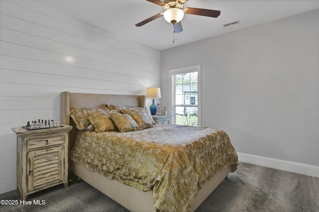 5606 Swiss Stone Ct, Wilmington, NC 28412 - bedroom featuring carpet flooring, baseboards, and ceiling fan