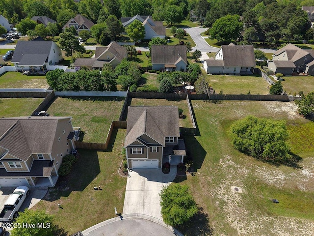 aerial perspective of suburban area