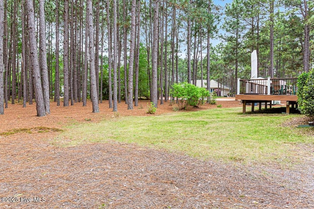 1 Eliot Ct, Jackson Springs, NC 27281 - view of grassy yard with a deck