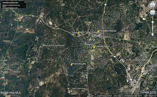 1 Eliot Ct, Jackson Springs, NC 27281 - aerial view of property's location