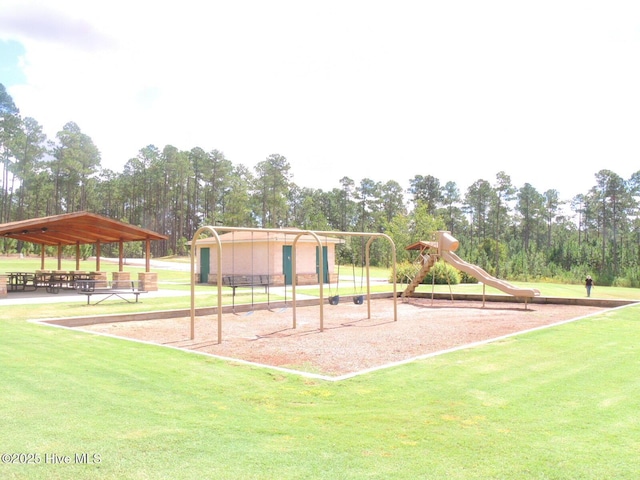 1 Eliot Ct, Jackson Springs, NC 27281 - community playground featuring view of scattered trees and a yard