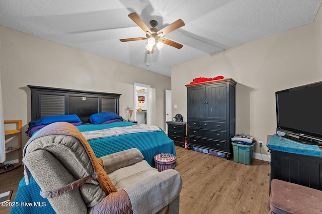 171 Adams Ln, Washington, NC 27889 - bedroom featuring light wood-style flooring, a ceiling fan, and baseboards