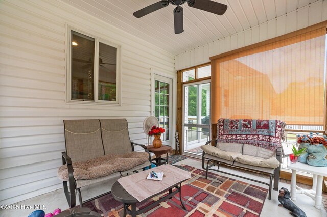 171 Adams Ln, Washington, NC 27889 - sunroom featuring ceiling fan and plenty of natural light
