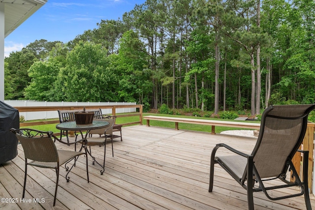 171 Adams Ln, Washington, NC 27889 - wooden terrace with view of scattered trees