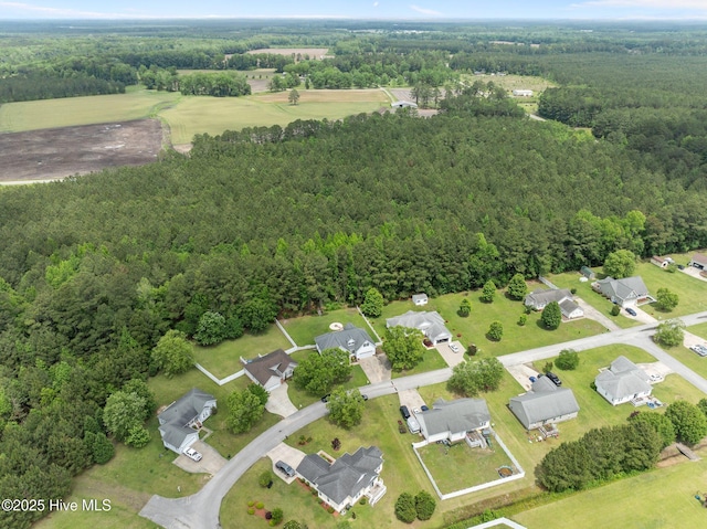171 Adams Ln, Washington, NC 27889 - aerial view of property and surrounding area with a forest