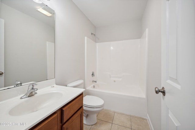 870 Wine Cellar Cir, Wilmington, NC 28411 - full bathroom featuring toilet, vanity, tile patterned flooring, and shower / bathtub combination