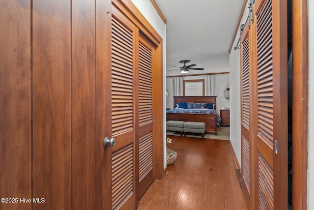 224 Westview Park Dr, Rocky Mount, NC 27804 - hallway featuring wood finished floors
