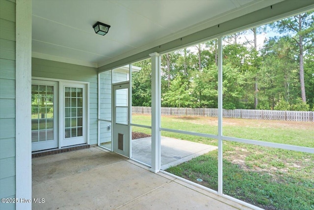 107 Meadowview Pl, Whispering Pines, NC 28327 - unfurnished sunroom featuring plenty of natural light