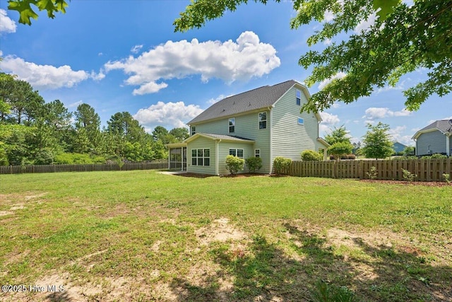107 Meadowview Pl, Whispering Pines, NC 28327 - back of property with a fenced backyard