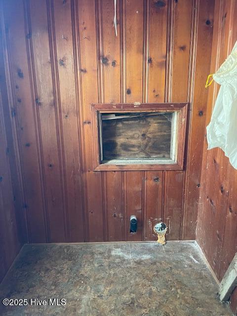 detailed view of wood walls