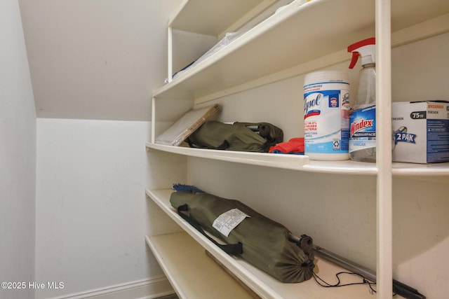 view of pantry