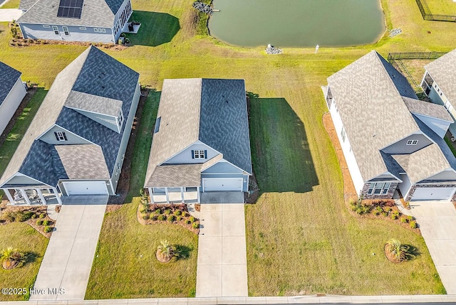 aerial view of residential area