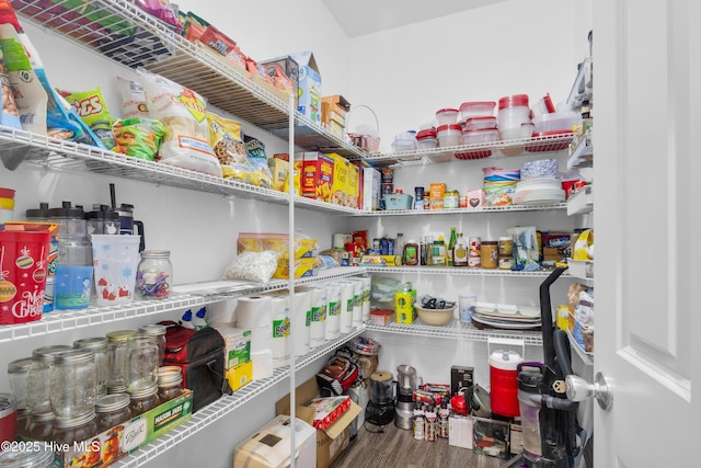 view of pantry