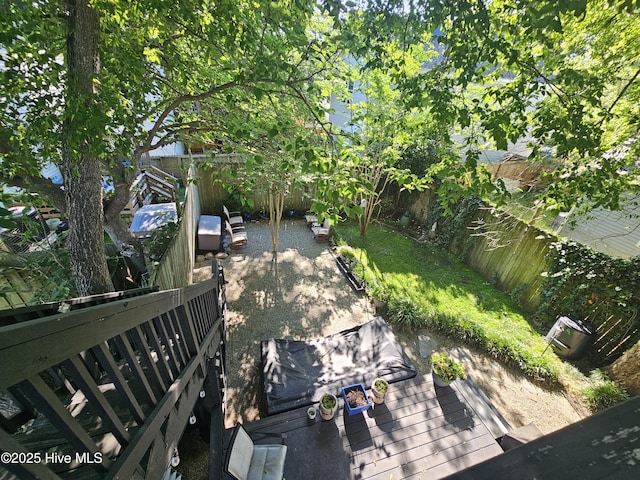 view of fenced backyard