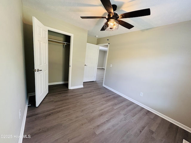 106 Haywood Country Dr, Mount Gilead, NC 27306 - unfurnished bedroom featuring baseboards, wood finished floors, and a closet