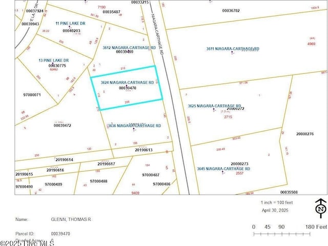 map of parcels