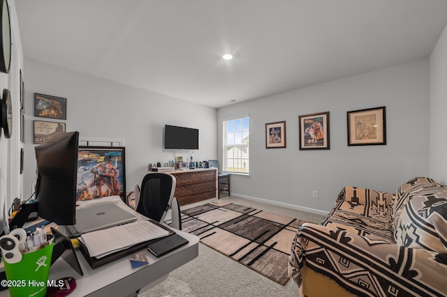4569 Sandstone Dr, Greenville, NC 27858 - office area featuring light colored carpet and baseboards