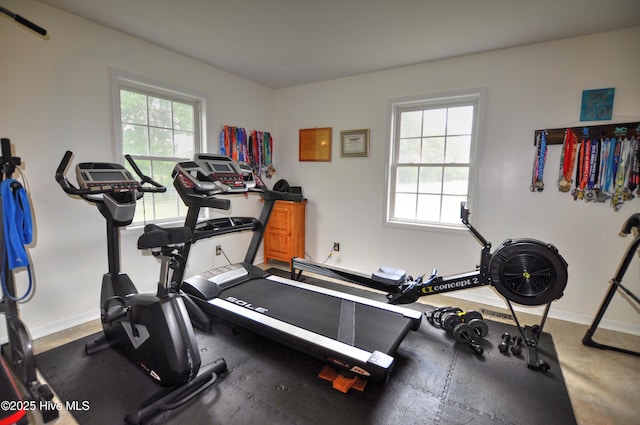 2046 Ash Little River Rd NW, Ash, NC 28420 - workout room featuring baseboards