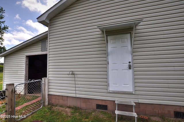 2046 Ash Little River Rd NW, Ash, NC 28420 - view of home's exterior featuring crawl space and fence
