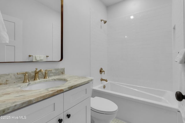 140 E Ag Dr, New Bern, NC 28562 - full bathroom with toilet,  shower combination, and vanity
