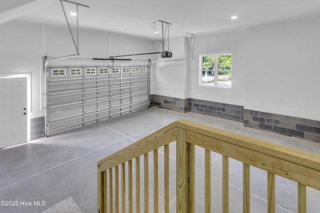 140 E Ag Dr, New Bern, NC 28562 - garage with a garage door opener and recessed lighting