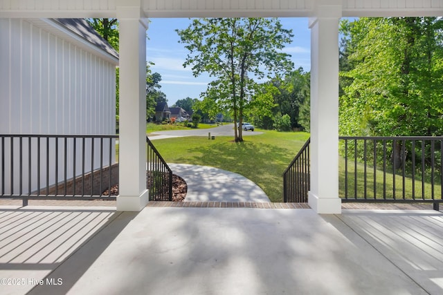 140 E Ag Dr, New Bern, NC 28562 - view of patio featuring covered porch