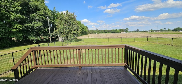 1970 Old Raleigh Rd, Clinton, NC 28328 - wooden deck featuring a view of countryside