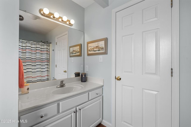 bathroom with vanity