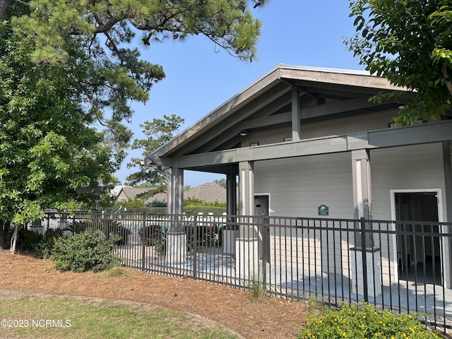 view of patio / terrace with fence
