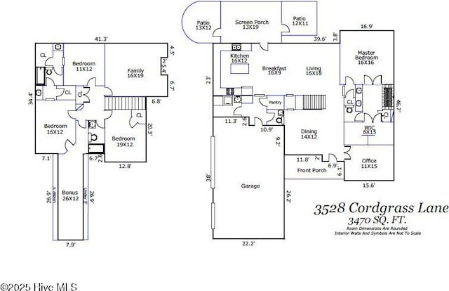 3528 Cordgrass Ln, Wilmington, NC 28409 - room layout