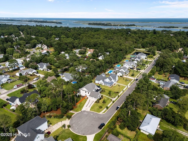 3528 Cordgrass Ln, Wilmington, NC 28409 - aerial view of property and surrounding area with a nearby body of water and nearby suburban area