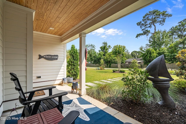3528 Cordgrass Ln, Wilmington, NC 28409 - porch with a lawn
