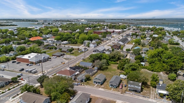 717 Cedar St Unit 1/2, Beaufort, NC 28516 - aerial view of property and surrounding area with a nearby body of water and nearby suburban area