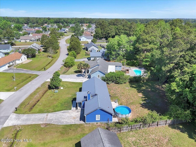 235 Zachary Ln, Hubert, NC 28539 - aerial view of residential area with a pool